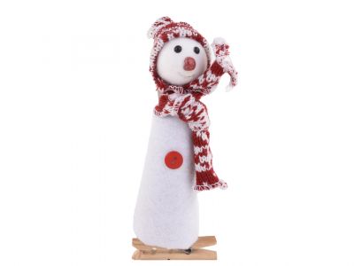 Snežak na ščipalki 17cm