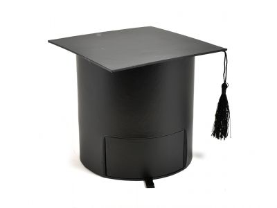Škatla klobuk diploma z predalčkom in najlonom 17,5x16,2x16,2cm