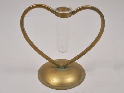 Podstavek kov. srce z epruveto 17x11,5x16,5cm