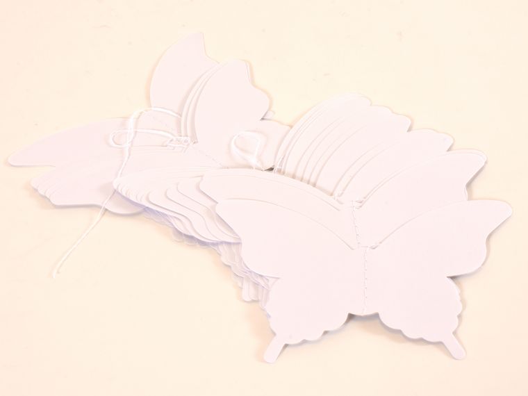 Girlanda z metulji iz papirja 300x12x8cm