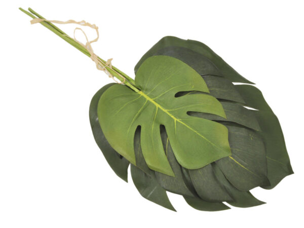 Filodendron list x3 zelena plastika