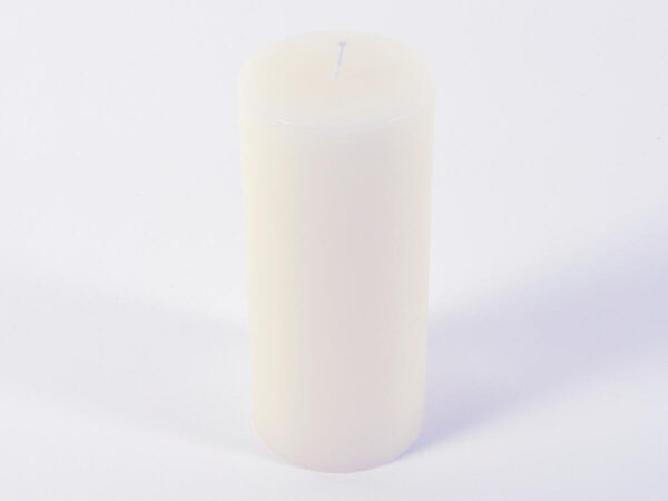 Sveča pillar dia9xh20cm bela vosek