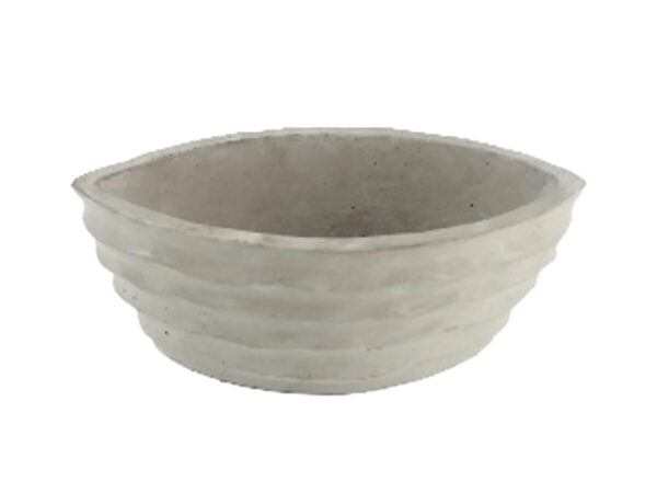 Posoda ladjica siva cement