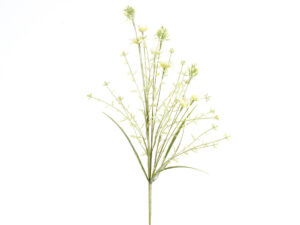 Vejica pomladna iz papirja 64cm bela/zelena papir/svila