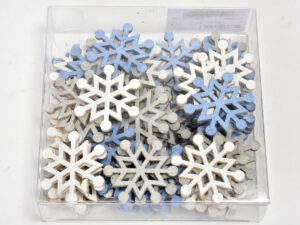 Zvezdice lesene 4cm /72cm sortirane barve les