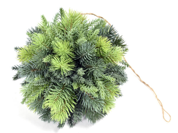 Smrečje krogla za obesit dia19cm zelena plastika