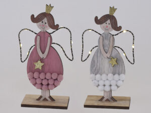Angel sortiran roza/bela les