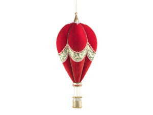 Balon rdeča/zlata blago