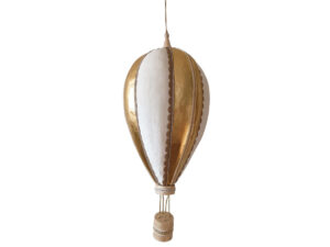 Balon obesek zlato bel žamet