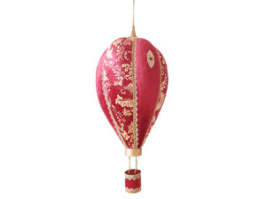 Balon obesek rdeč žamet