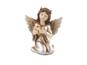 Angel klečeči zlata polirezina