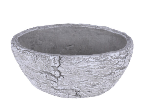Posoda ovalna siva beton