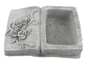 Posoda knjiga siva beton